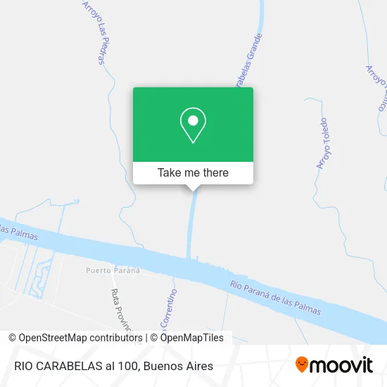 RIO CARABELAS al 100 map