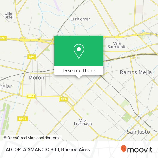 ALCORTA  AMANCIO 800 map