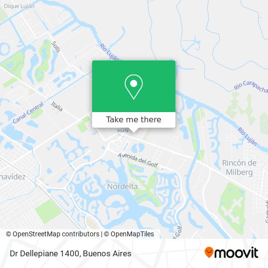 Dr  Dellepiane 1400 map
