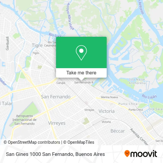 San Gines 1000  San Fernando map