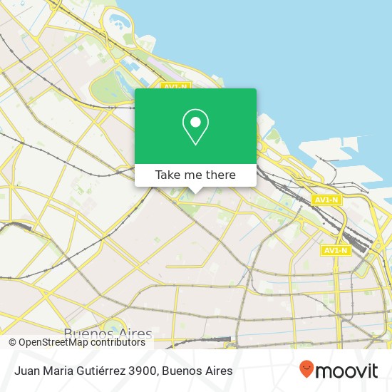 Juan Maria Gutiérrez 3900 map