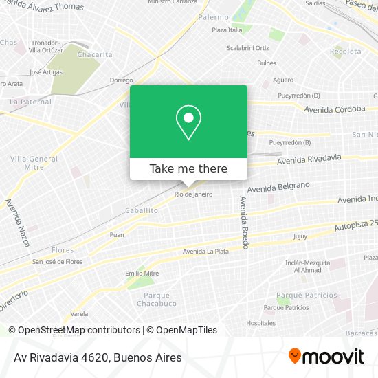 Mapa de Av  Rivadavia 4620