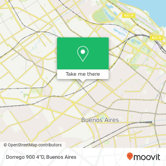 Dorrego 900 4°D map