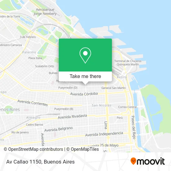 Mapa de Av Callao 1150