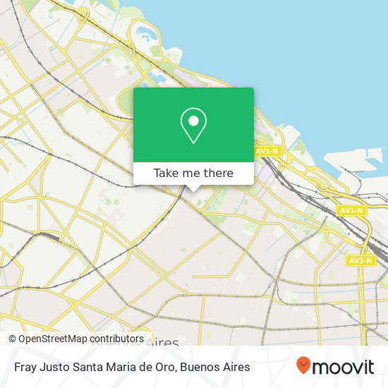 Fray Justo Santa Maria de Oro map