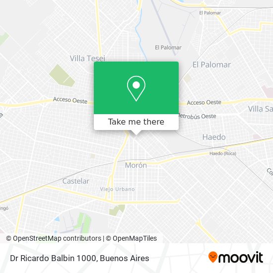 Dr Ricardo Balbin 1000 map