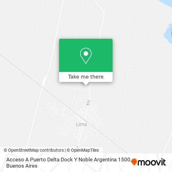 Acceso A Puerto Delta Dock Y Noble Argentina 1500 map