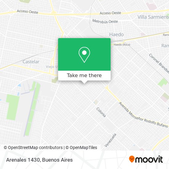Arenales 1430 map