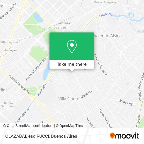 Mapa de OLAZABAL esq  RUCCI
