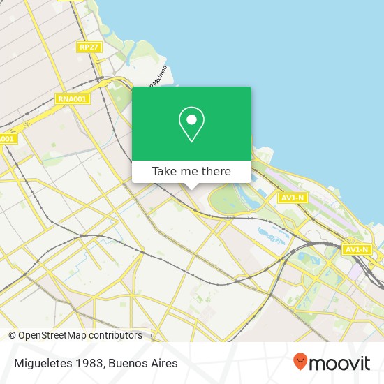 Migueletes 1983 map