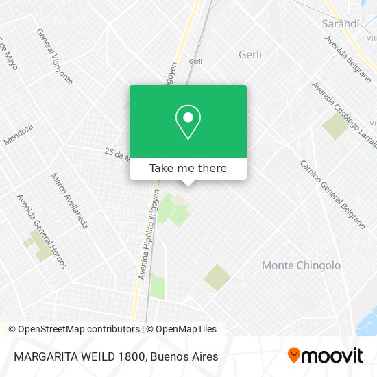 MARGARITA WEILD 1800 map