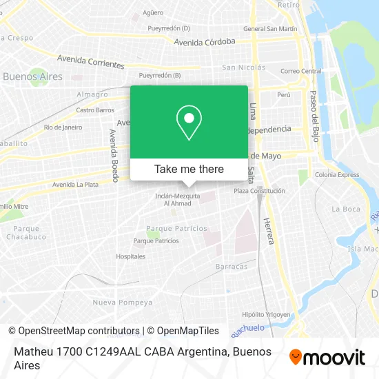 Matheu 1700  C1249AAL CABA  Argentina map