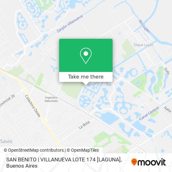 Mapa de SAN BENITO | VILLANUEVA   LOTE 174 [LAGUNA]