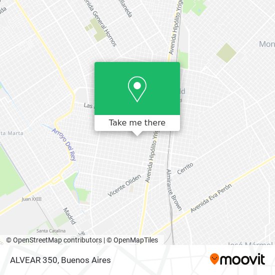 ALVEAR 350 map