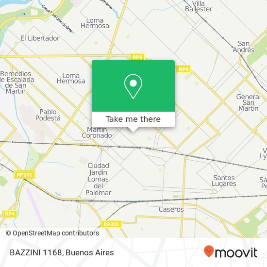 BAZZINI  1168 map