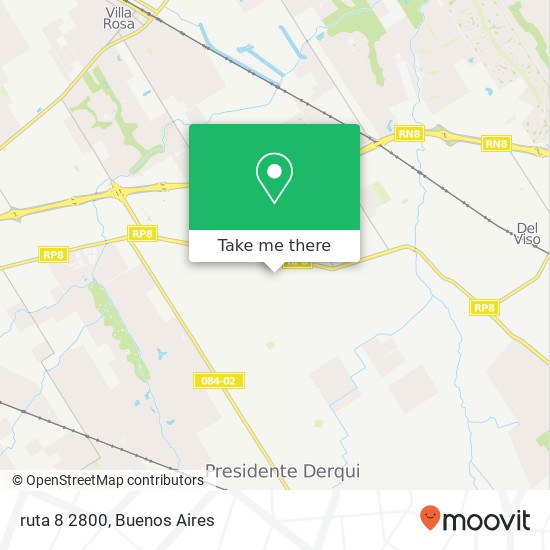 ruta 8 2800 map