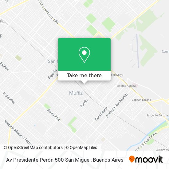 Av  Presidente Perón 500 San Miguel map