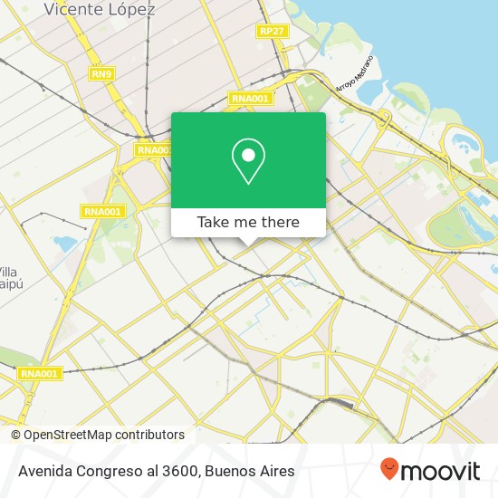 Avenida Congreso al 3600 map