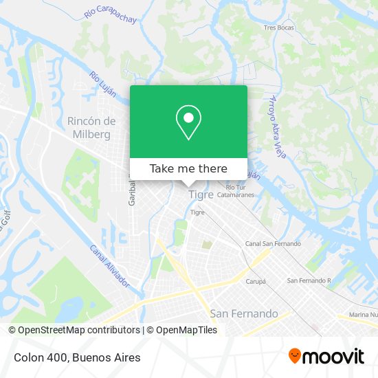 Mapa de Colon 400