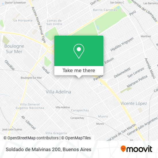 Mapa de Soldado de Malvinas 200