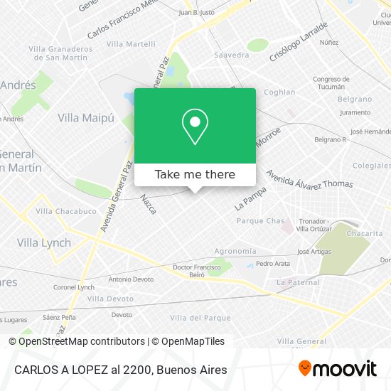 CARLOS A LOPEZ al 2200 map