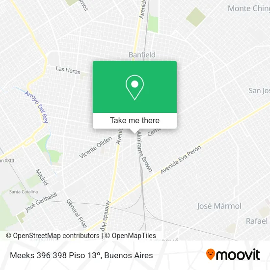 Mapa de Meeks 396 398 Piso 13º