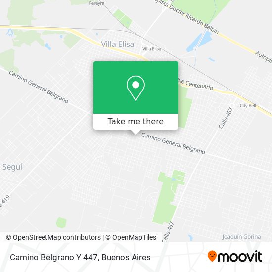 Camino  Belgrano Y 447 map