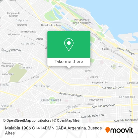 Mapa de Malabia 1906  C1414DMN CABA  Argentina