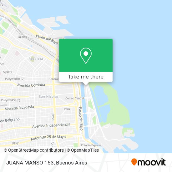 JUANA MANSO 153 map