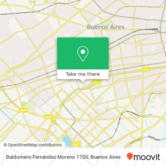 Baldomero Fernández Moreno 1700 map