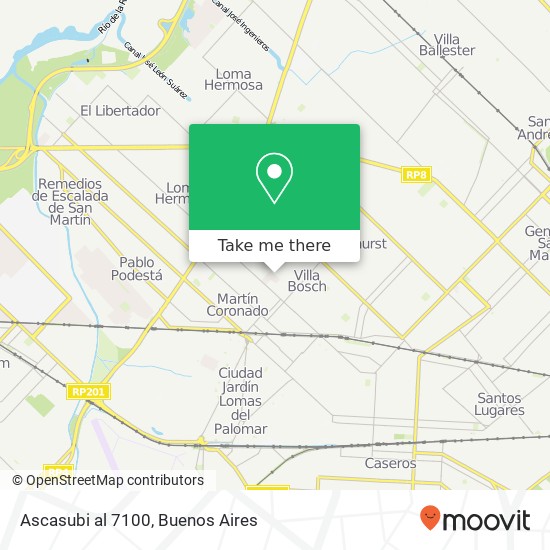 Ascasubi al 7100 map