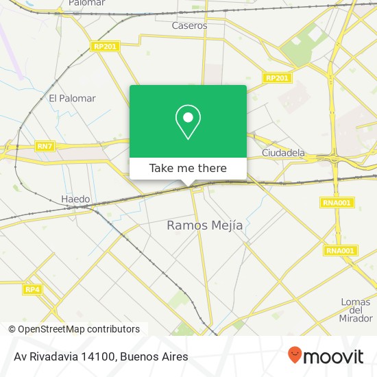 Av  Rivadavia 14100 map