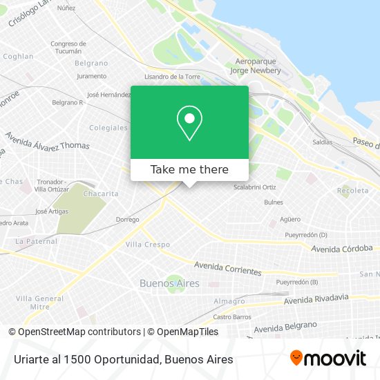 Uriarte al 1500 Oportunidad map