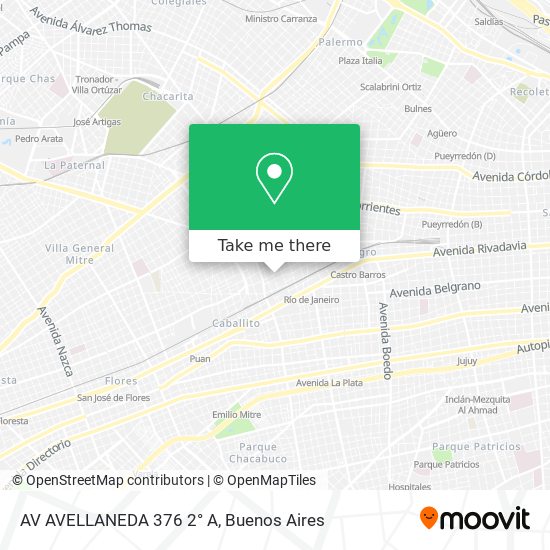 AV AVELLANEDA 376 2° A map