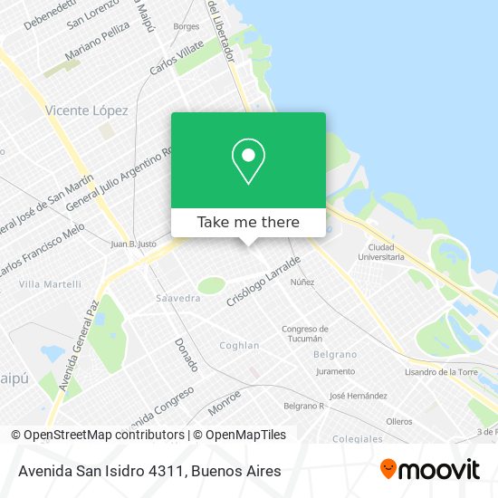 Avenida San Isidro 4311 map
