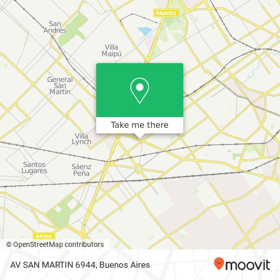 AV  SAN MARTIN 6944 map