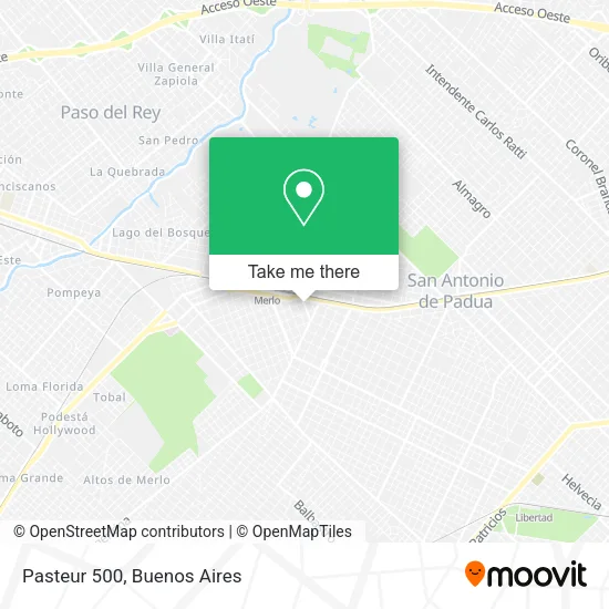 Pasteur 500 map