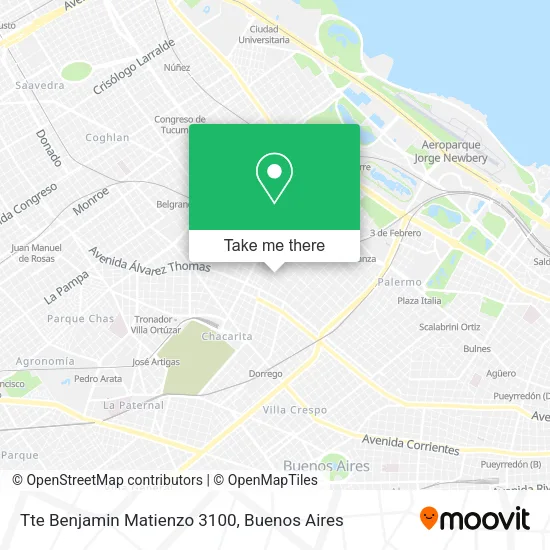 Mapa de Tte  Benjamin Matienzo 3100