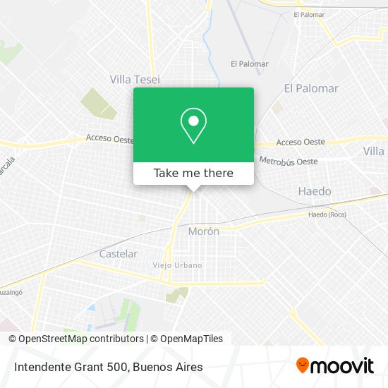 Intendente Grant 500 map