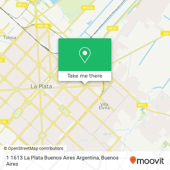 Mapa de 1 1613  La Plata  Buenos Aires  Argentina