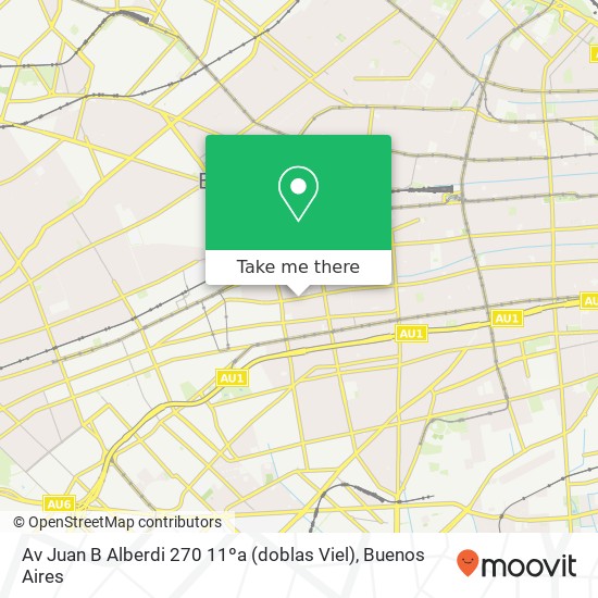 Av  Juan B  Alberdi 270 11ºa (doblas   Viel) map