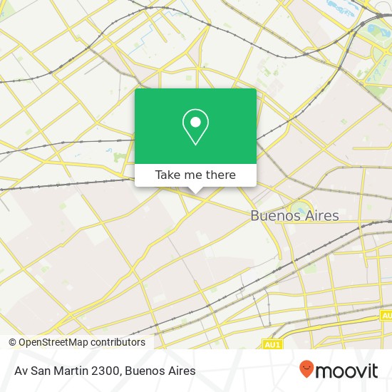 Av San Martin 2300 map