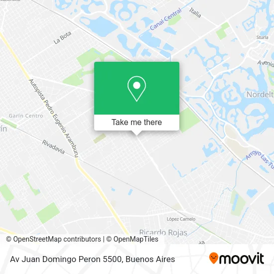 Mapa de Av Juan Domingo Peron  5500