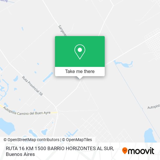 RUTA 16  KM 1500 BARRIO HORIZONTES AL SUR map