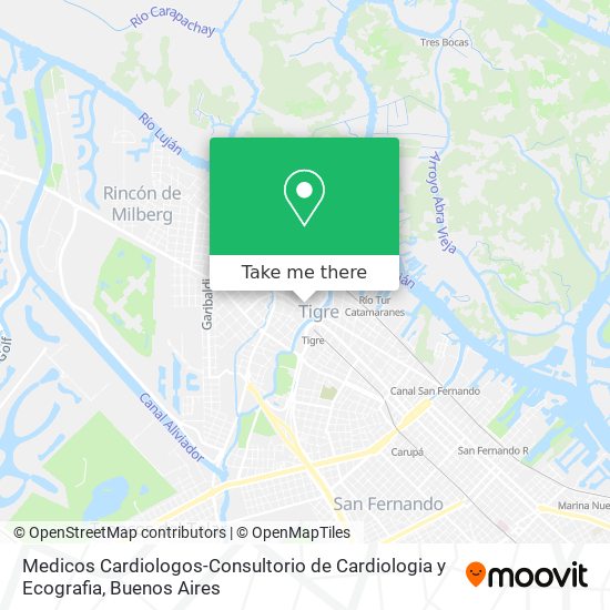 Mapa de Medicos Cardiologos-Consultorio de Cardiologia y Ecografia