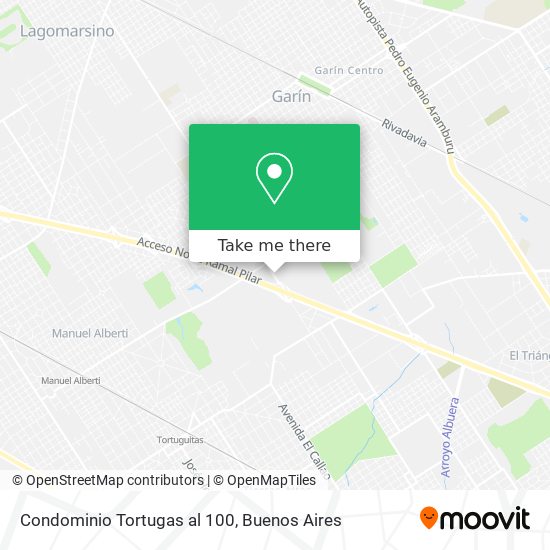 Mapa de Condominio Tortugas al 100