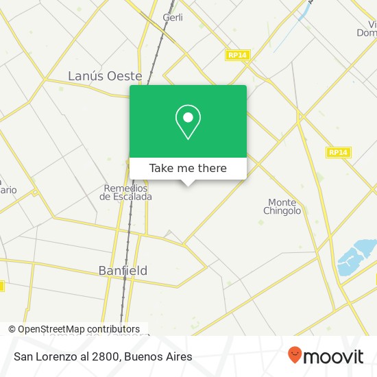 San Lorenzo  al 2800 map