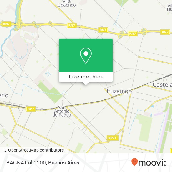 BAGNAT al 1100 map