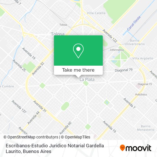 Escribanos-Estudio Juridico Notarial Gardella Laurito map