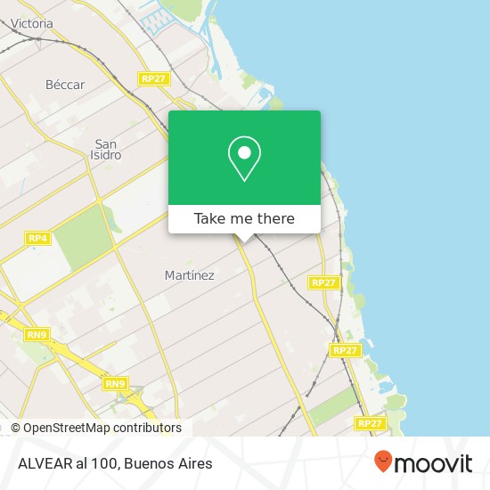 ALVEAR al 100 map